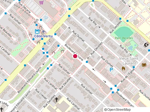 Location of Café les Bourrelets at 908 boulevard Décarie, Saint-Laurent