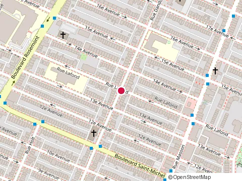 Location of Cafe les Demoiselles at 3436 Rue Dandurand, Montréal