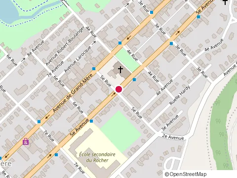 Location of Café Morgane at 550 5E Rue de la Pointe, Shawinigan