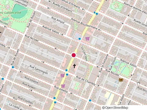 Location of Café Ô Tajine at 3687 Ontario St E, Montréal