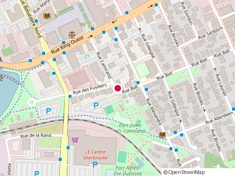 Location of Cafe Resto la Casbah at 316 Rue Ball, Sherbrooke