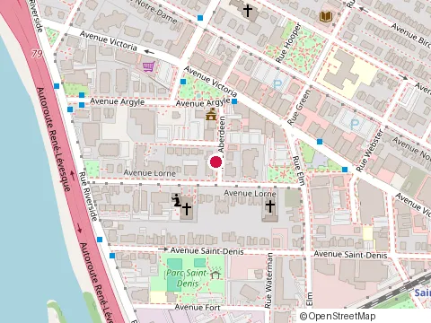 Location of Café Sage at 52 Rue d'Aberdeen, Saint-Lambert