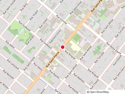 Location of Cafe St Pierre at 500 Rue Saint-Pierre, Drummondville