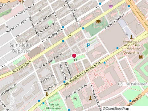 Location of Cafe Ste-Julie at 865 Rue des Zouaves, Québec