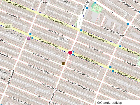Location of Café Velours at 373 Rue Villeray, Montréal