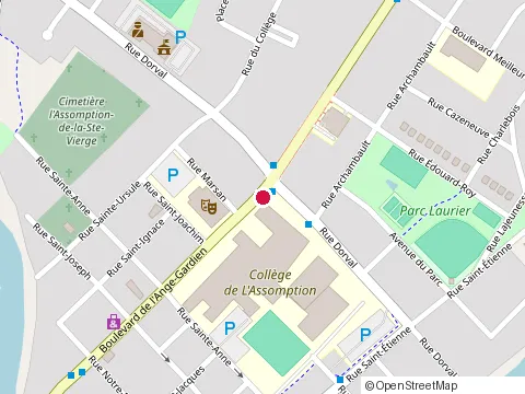 Location of Café-Bistro St-Gabriel at 308 Bd de l'Ange-Gardien, L'Assomption