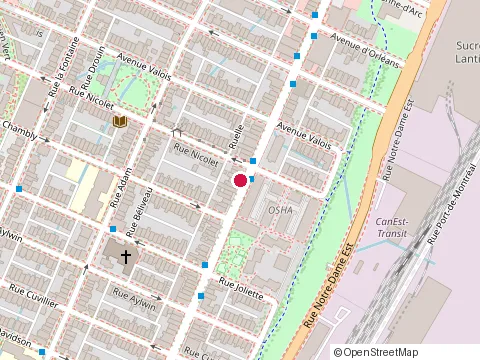 Location of Café-Resto le Pesto at 3715 St Catherine St E, Montréal
