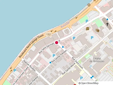 Location of Cafeteria de l'Institut at 53 Rue Saint-Germain O, Rimouski
