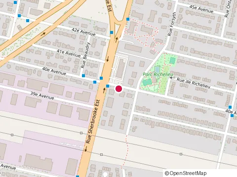 Location of Calfeutrage Premium at 40E Avenue Rivière-des-Prairies 2010, Pointe-aux-Trembles