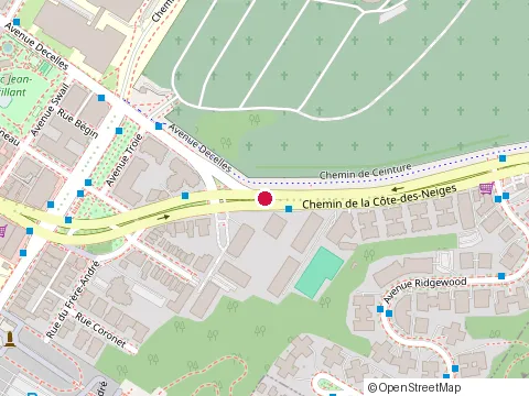 Location of Camille Clamens at 5000 Decelles Ave #102, Montréal
