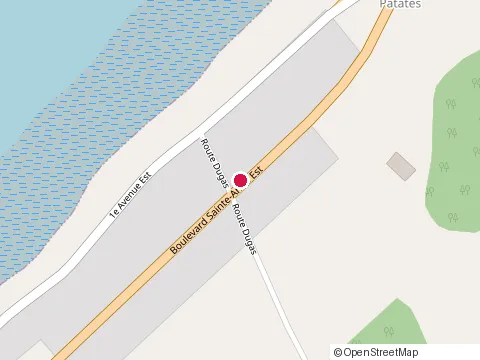 Location of Camping du Rivage at 499 boulevard Sainte-Anne O, Sainte-Anne-des-Monts
