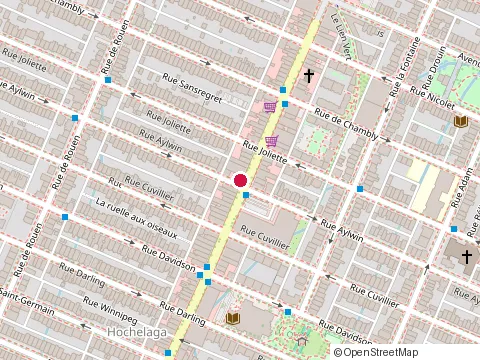 Location of Canad-A-Merica at 2021 Rue Aylwin, Montréal