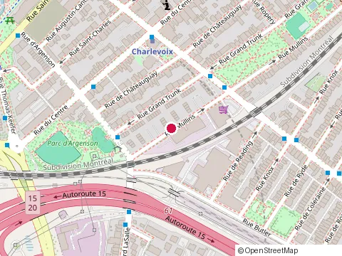 Location of Canadian National Pardon Services at 2600 Rue Mullins, Montréal