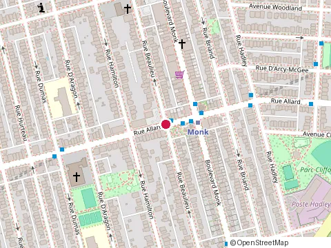 Location of Canady Law at 2421 Allard Street, Montréal