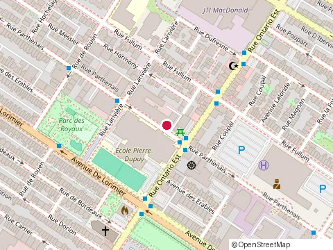 Location of Canard Café Montréal - Ville Marie at 2199 St Catherine St E, Montréal