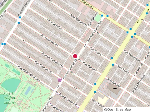 Location of Cantin at 5155 Rue Garnier, Montréal