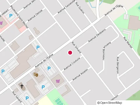 Location of Cantin Miville at 207 boulevard St Michel, Dolbeau-Mistassini