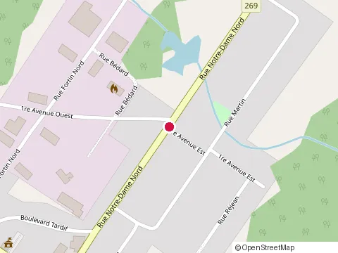 Location of Cantine Couture at 17 Principale Rue O, Adstock