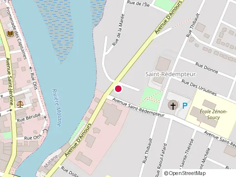 Location of Cantine d'Amours at 130 avenue d'Amours, Matane
