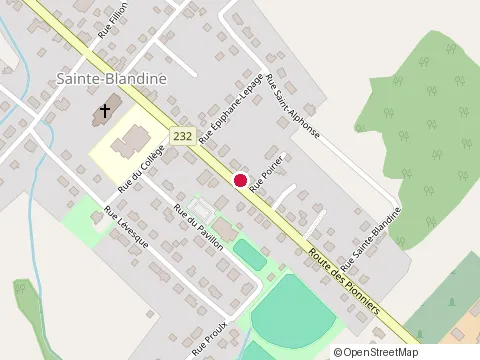Location of Cantine le Pionnier at 653 route des Pionniers, Rimouski