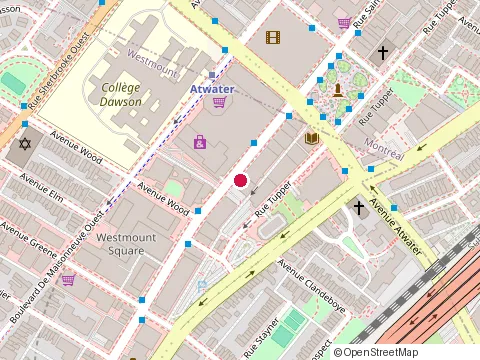 Location of Capstone Developments at 4060 Rue Sainte-Catherine O #740, Westmount