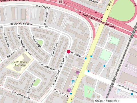 Location of Car Wash Mobile Waterless at Rue Lawlor, Saint-Laurent