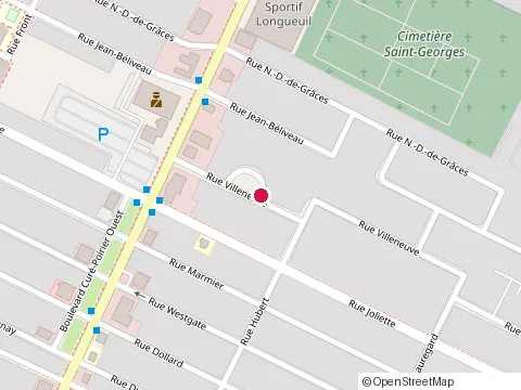 Location of Carl Benetis Paysagiste at Rue Villeneuve, Longueuil