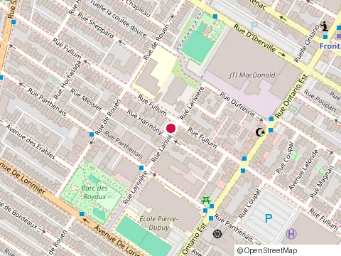 Location of Carosserie d'Autos Bobby at 2237 Rue Lariviere, Montréal