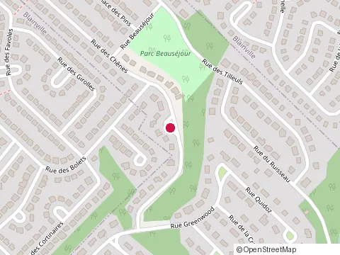 Location of Carpenter at 112 Rue des Chênes, Sainte-Thérèse