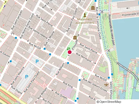 Location of Carpenter Montreal at 185-351 Place d'Youville, Montréal