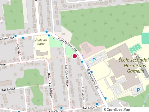 Location of Carrefour Culturel Estacade at 580 Rue Maclaren E, Gatineau