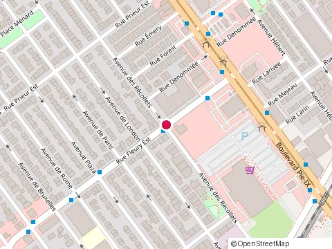 Location of Carrefour Fleury at 3955 Rue Fleury E, Montréal-Nord