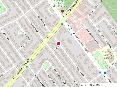 Location of Carrier Philippe Excavation at 12505 42E Ave, Montréal