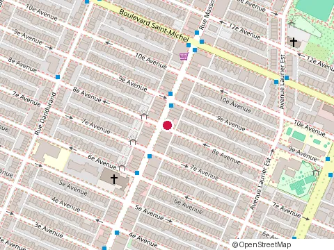Location of Carrosserie d'Auto Delta at 5207 8E Avenue, Montréal