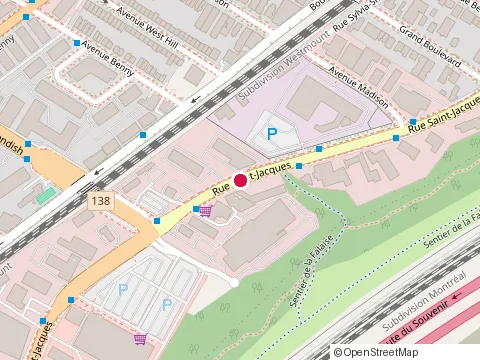 Location of Carrosserie Gabriel at 6475 Rue Saint-Jacques, Montréal
