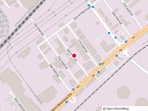 Location of Carrosserie Monza Inc. at 11425 56E Av, Montréal