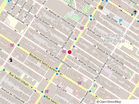 Location of Carrosserie Rene at 4489 avenue Coloniale, Montréal