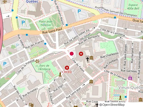 Location of Carthage Express at 20 Côte du Palais, Québec