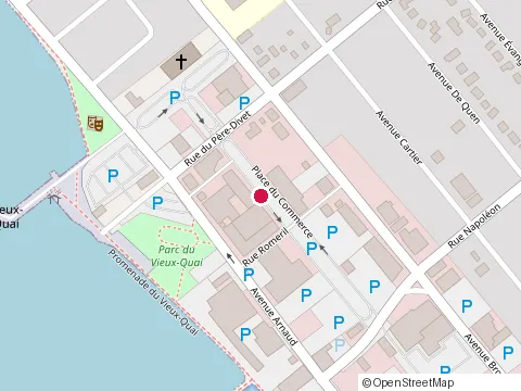 Location of Casa Del Mare at 464 place du Commerce, Sept-Îles