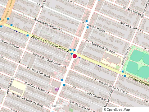 Location of Casa Luca at 1354 Rue Fleury E, Montréal