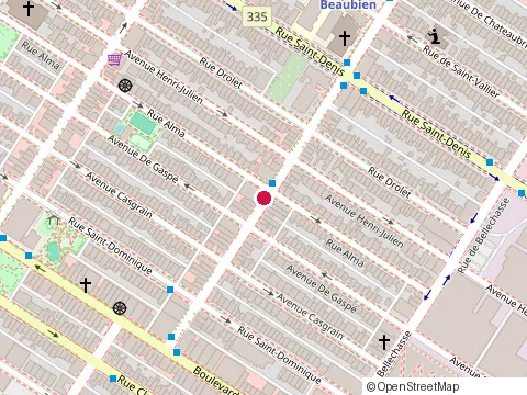 Location of Casse Croute Belgo at 221 Rue Beaubien O, Montréal