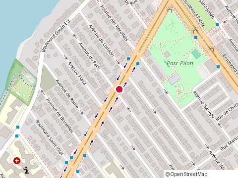 Location of Casse Croute Mont Carmel at 3858 boulevard Henri-Bourassa E, Montréal-Nord