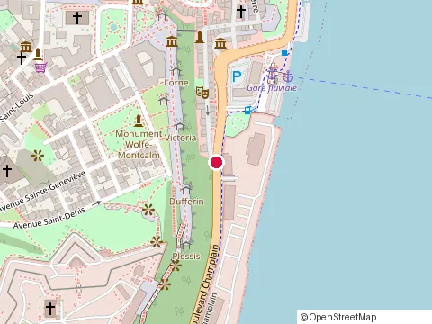 Location of Casse-Cou at 90 Rue du Petit Champlain, Québec
