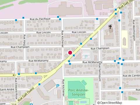 Location of Casse-Croute Bh at 1143 Rue Galt O, Sherbrooke