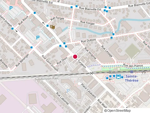 Location of Casse-Croute Chez Laura at 91 Rue Turgeon, Sainte-Thérèse