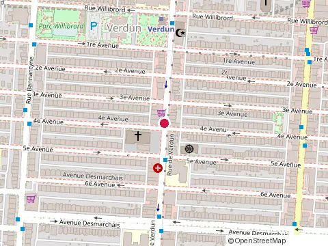 Location of Casse-Croûte Normand at 4826 Rue de Verdun, Verdun