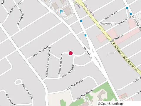 Location of Cb Construction at 6425 1Re Av., Québec