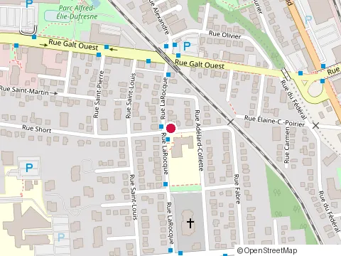 Location of Ce Soir On Danse Yves Cournoyer at 333 Rue Short, Sherbrooke