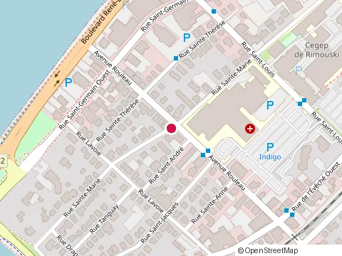 Location of Cecile Fortin Vitrail at 114 Rouleau Av, Rimouski