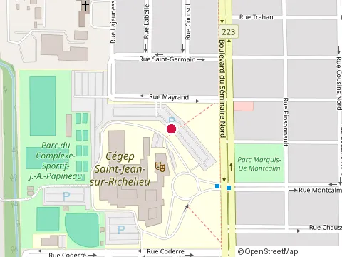 Location of Cégep Saint-Jean-Sur-Richelieu at 30 boulevard du Séminaire, Saint-Jean-sur-Richelieu